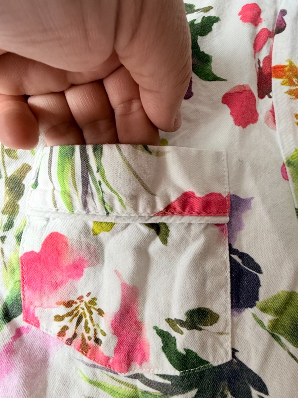 Petite Plume 2 Piece Garden Floral Shorts Pajama Set Women's Size Medium (Y) - Picture 8 of 9